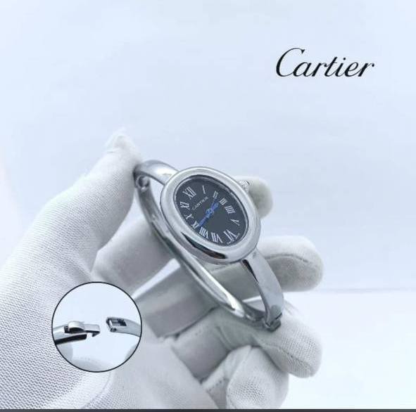 💎 Montre Cartier Baignoire/Manchette Ovale - Acier Poli - Image 2